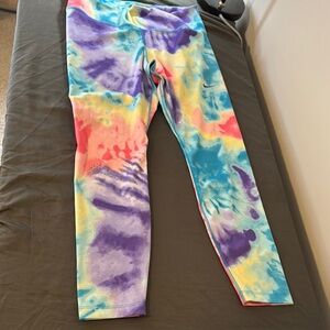 Nike Vibrant Purple and Blue Leggings